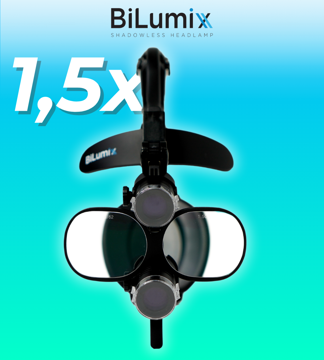 BiLumix Lupa na čelní lampu, zvětšení 1,5x -11